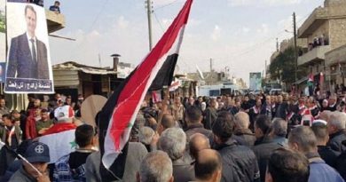 Halep’in kuzeyinde Türk işgali protesto edildi